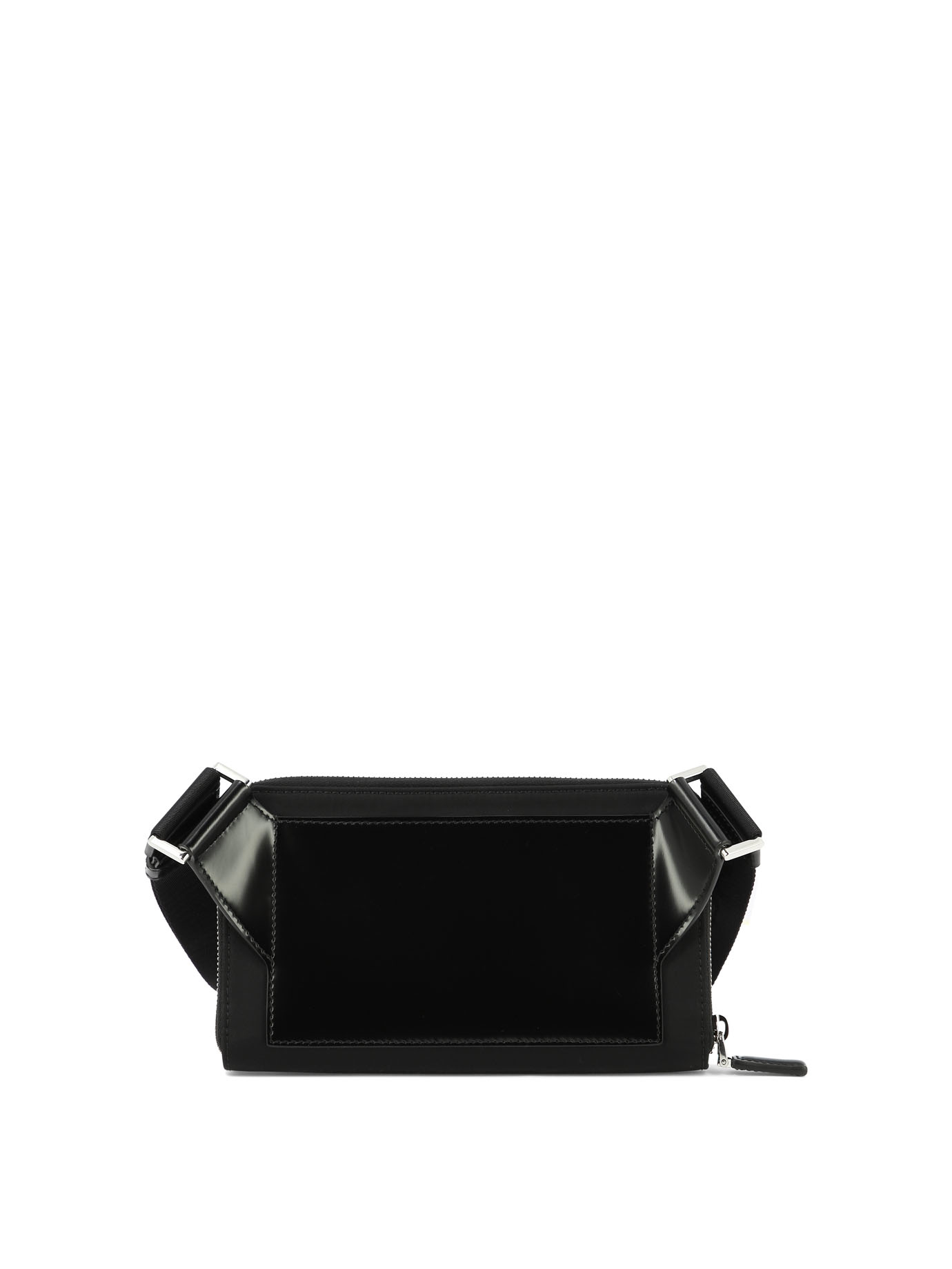 PRADA Black   Re-Nylon and brushed leather shoulder bag